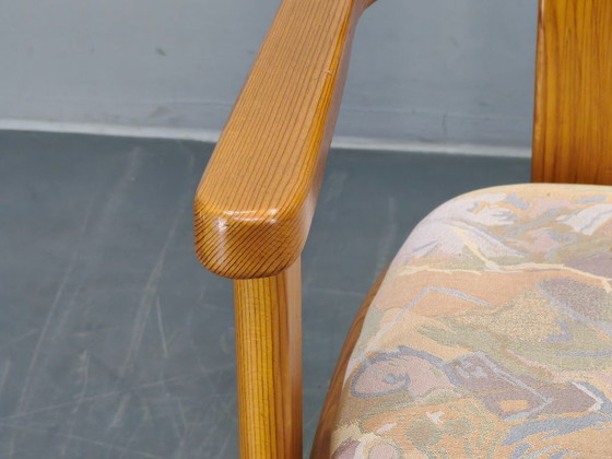 Image 1 of Ensemble de 8 fauteuils de salle à manger en pin de style postmoderne tchèque, années 1970