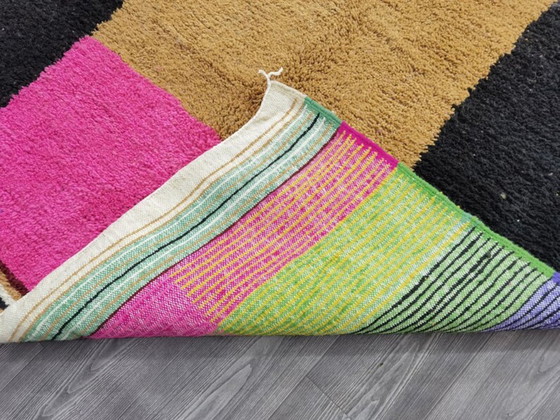 Image 1 of Tapis berberi multicolori in lana 250x150 cm