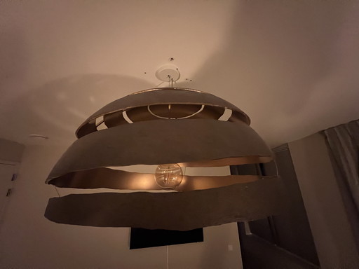 POLDR/Aangenaam XL dome lamp Swirl bronze incl. LED lighting