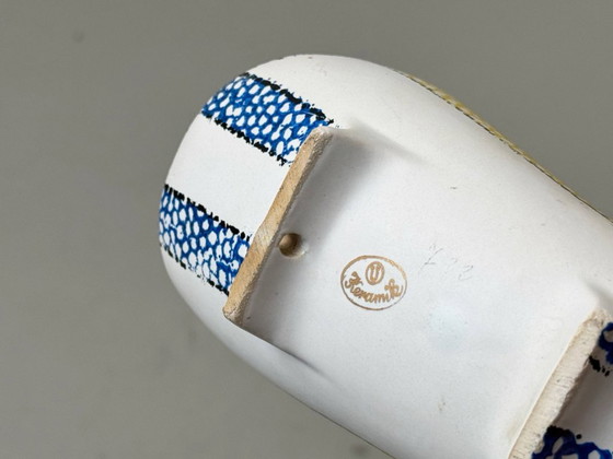 Image 1 of West German ceramic vase Delhi by Bodo Mans for Bay, 1960s