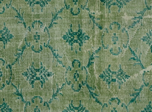 Tappeto turco vintage Oushak 250 × 166 cm – Verde, in lana, tessuto a mano – vloerkleden en tapijten, Wool (photo 2 of 10)