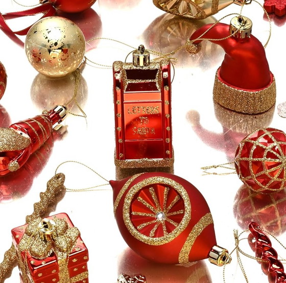 Image 1 of Luxe Vintage Kerstballen