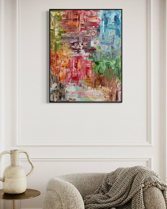 Image 1 of Artwork 90x70 including black frame