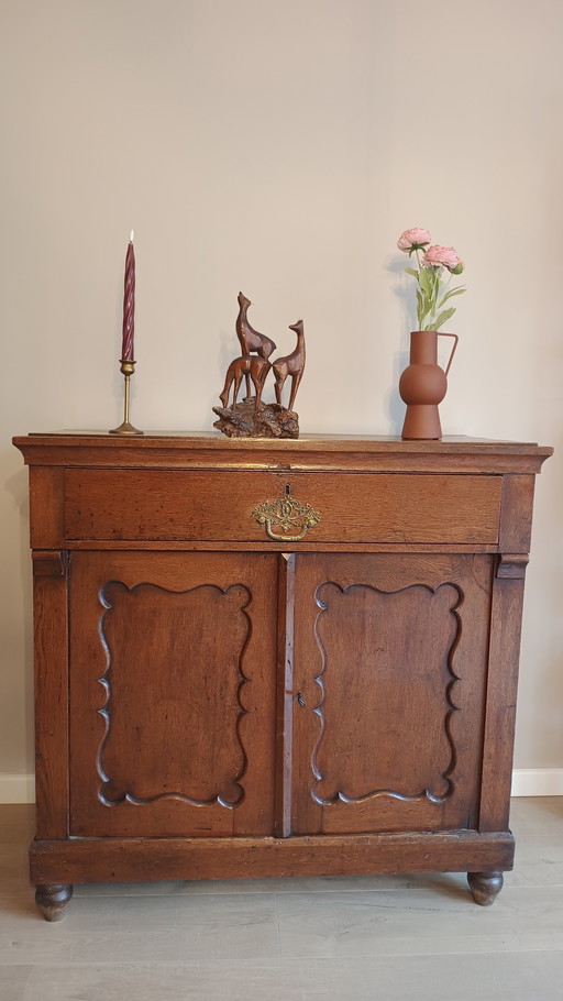 Antieke en authentieke Biedermeier penantkast | 1875