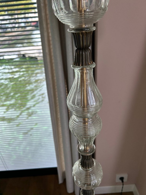 Vintage Staande Schemerlamp Uit 1940-1950 – Vloerlampen, Brass (photo 6 of 6)