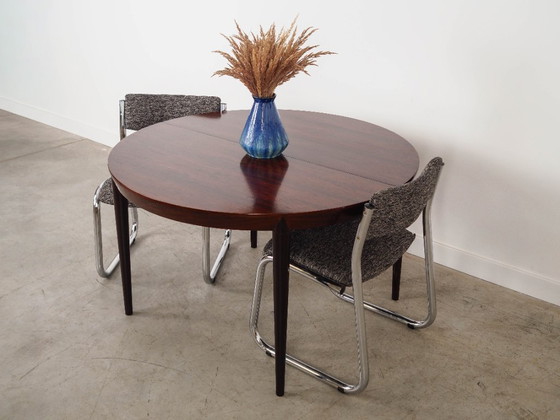 Image 1 of Round rosewood table, Danish design, 1960s, designer: Severin Hansen
