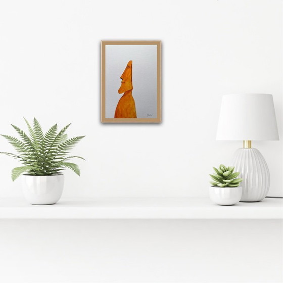 Image 1 of Inkt op wit papier.  Formaat 30x21cm.