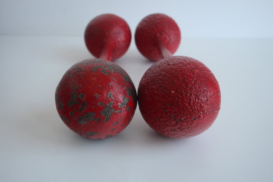 Image 1 of Set di manubri a doppia sfera in stile Art déco, anni '30.