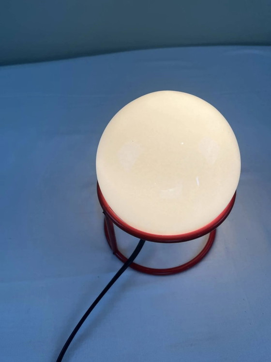 Vintage Italian design ball lamp from the 1970s. – Table lamps, Metal, Space Age (photo 6 of 17)