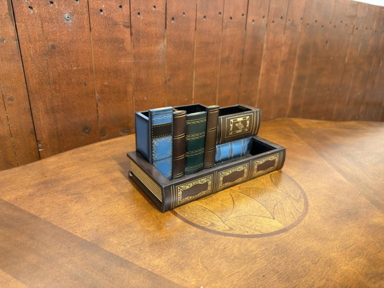Klassischer Holz-Schreibtisch-Organizer – Tischdekoration (photo 2 of 5)