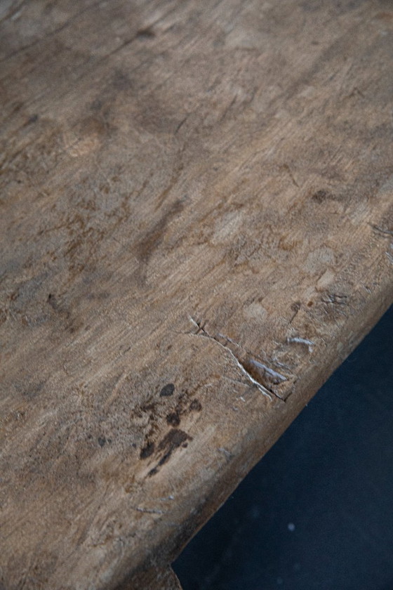 Image 1 of Antique Indonesian birth table – hand carved – one piece hardwood