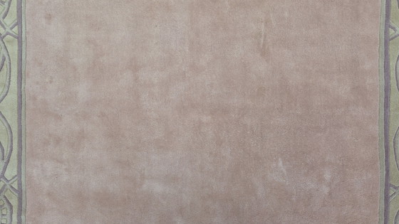 Image 1 of Tappeto orientale moderno e contemporaneo in lana, fatto a mano, colore rosa, dimensioni 252x345 cm.