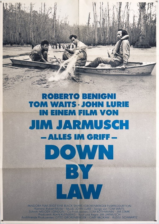 🎬 Down by Law — 1986 — Original A1 Poster (Germany) | 84 × 59 cm | Plakat
