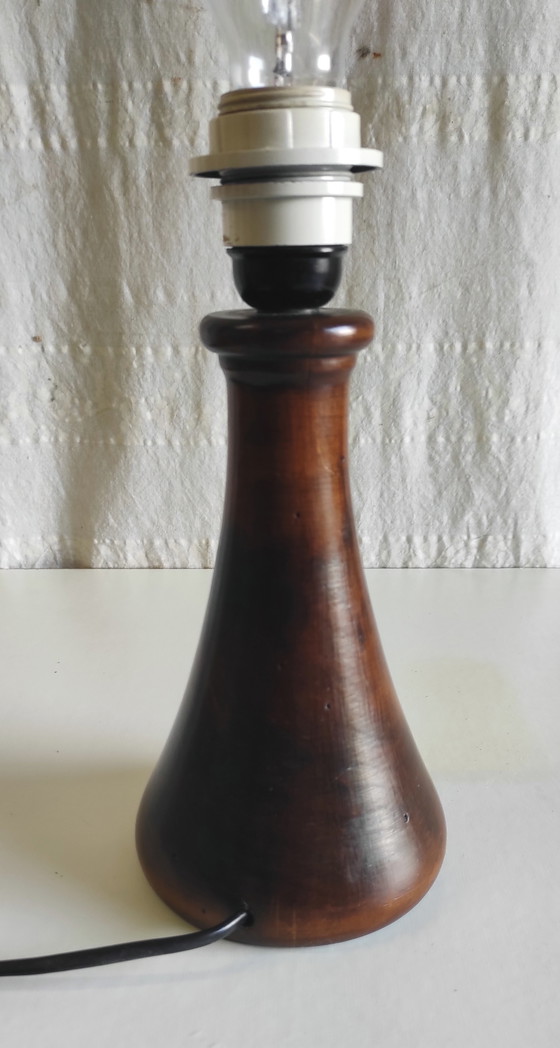 Image 1 of Scandinavian Style Solid Wood Table Lamp - Mid-20th Century