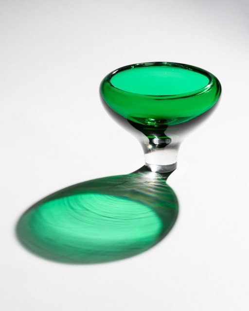 Organic Glass Bowl Attributed to Royal Leerdam Gerard Thomassen “Serica" 1990s