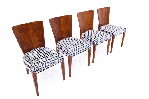Set of chairs designed by J. Halabala, Czechoslovakia, 1930s.
