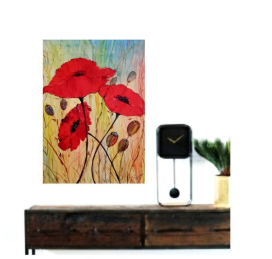 Image 1 of Poppy painting
