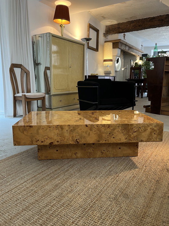 Image 1 of Couchtisch aus Ulmenholz 70er Jahre