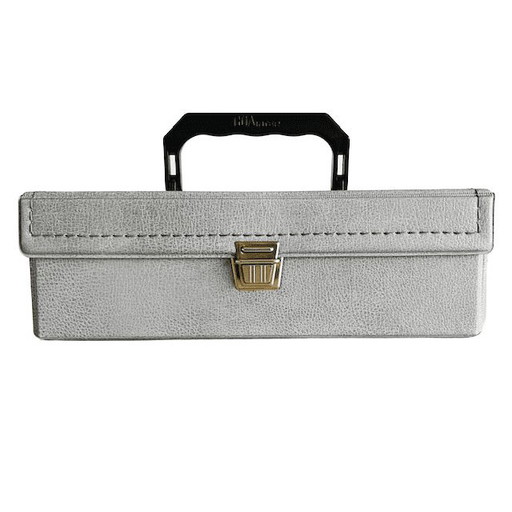 Retro vintage cassette case gray Boa international 1970s