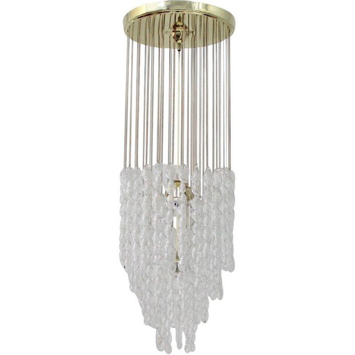 Lampada da soffitto in vetro di Murano, Italia, 1970
