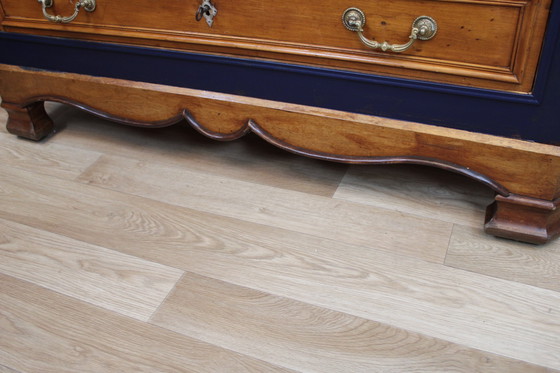 Image 1 of CASSETTIERA IN ROVERE CON PIANO IN MARMO GRIGIO XIX SECOLO FRANCIA