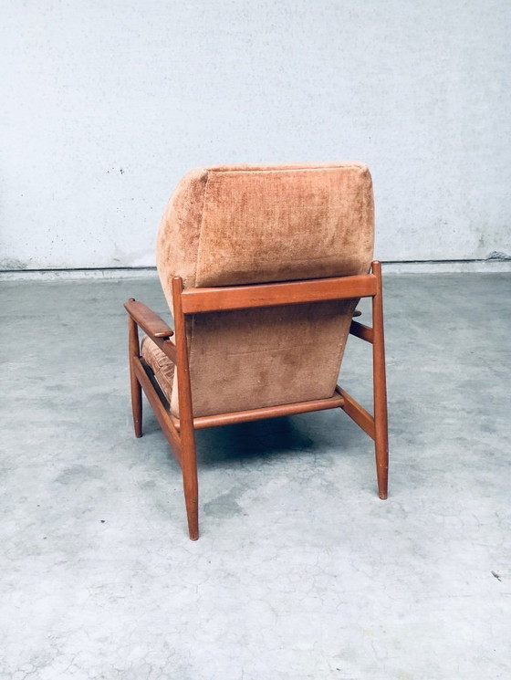 Image 1 of Set di poltrone con schienale ad ala in stile scandinavo di metà secolo, Danimarca, anni '60