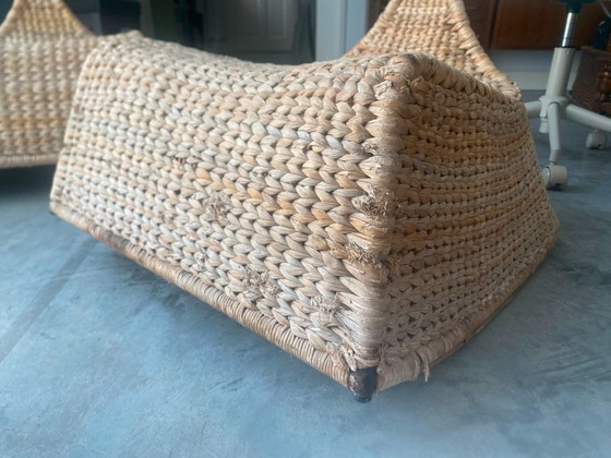 Paar IKEA PS GULLHOLMEN Schommelstoelen – Maria Vinka – 2002 – Wicker (photo 12 of 12)