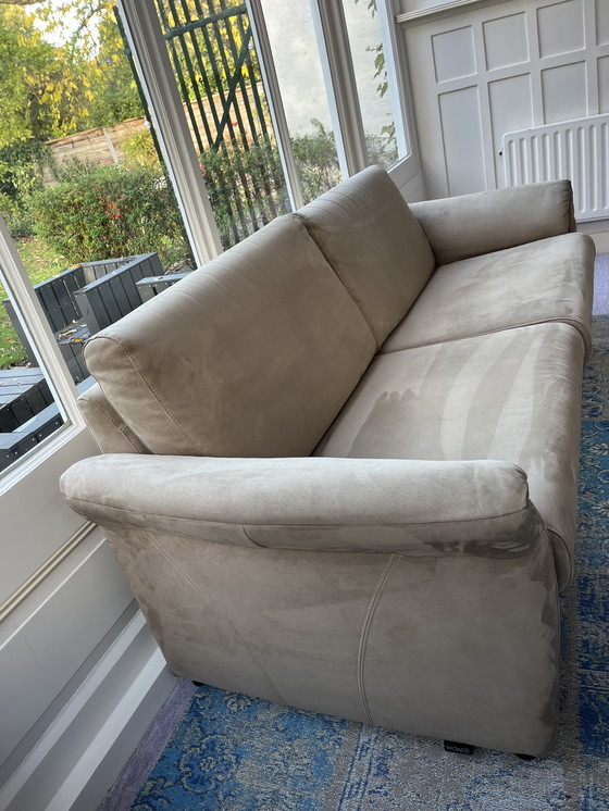 Image 1 of Montèl 2,5-zits bank – taupe microvezel – t