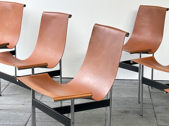 Set of 6 T-Chairs Designed by Katavolos, Litell & Kelly for Laverne, 1950s – ifc, Dining chairs, Leather (photo 6 of 11)