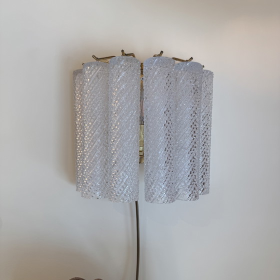 Image 1 of Italiaanse Murano tube glazen wandlamp