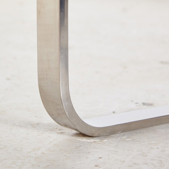 Image 1 of MK8306 Stalen fauteuil met lederen bekleding