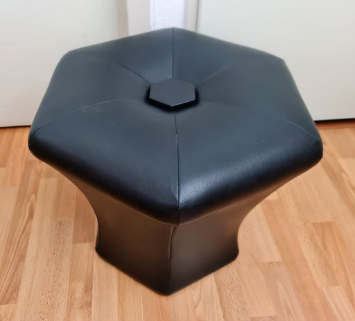 Vintage Space Age 'Mushroom' Poef Kruk Clemens Claessen Jaren 70 – krukjes, Skai