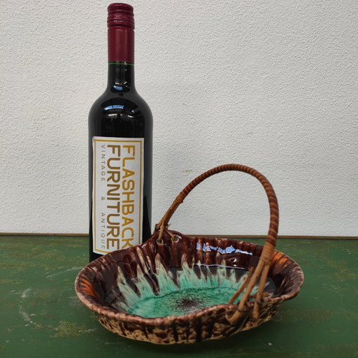 Bol de service vintage Fat Lava en céramique d'Allemagne de l'Ouest 545