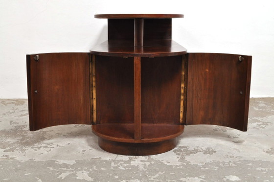 Art Deco Divider Walnut, 1930s – Sideboard, Glass, Wood (photo 6 of 14)