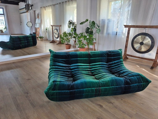 Togo Sofa 3 seater in Velvet by Michel Ducaroy for Ligne Roset