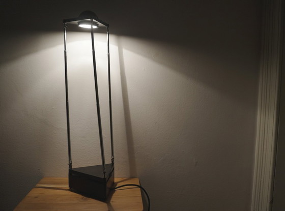 Image 1 of Lampada Kandido di Ferdinand Alexander Porsche per Luci Italia, lampada da tavolo alogena cromata anni '80