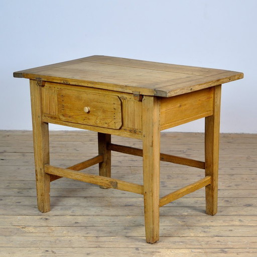 Table d'appoint en bois de hêtre, vers 1900
