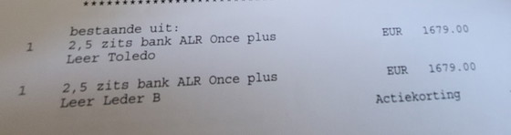 Image 1 of Leather Montel sofas (2.5 seats)