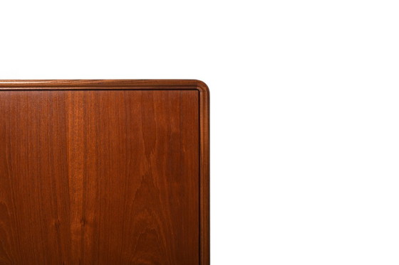 Image 1 of High Quality Danish Highboard with Brass Handle Inlays 1950s