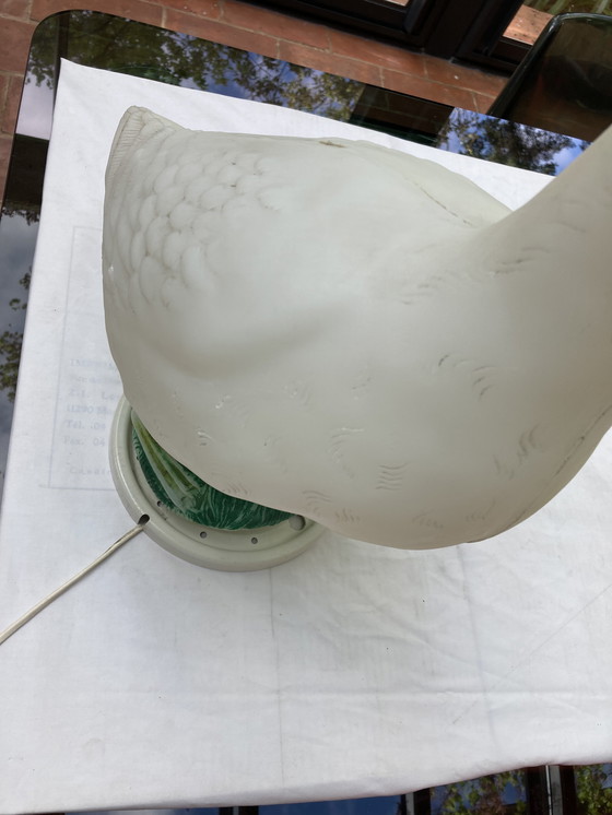 Image 1 of Grote 80's ganzenlamp op metalen voet
