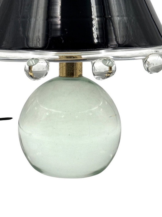 Image 1 of Lampada da tavolo in vetro di Murano, modello Budur, Roberto Pamio, Leucos, Italia, anni '70.