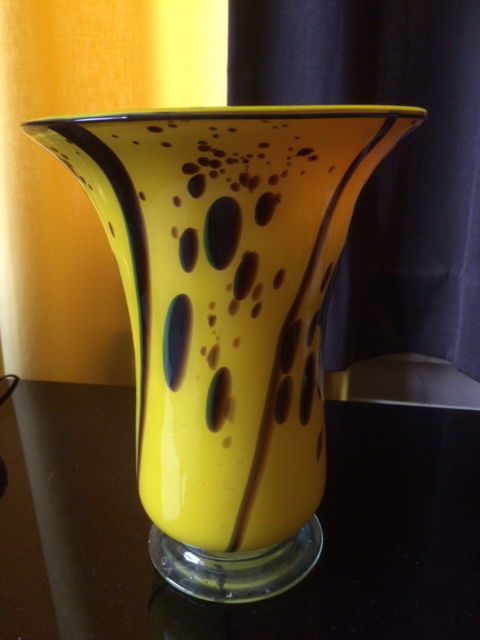Vintage glass vase