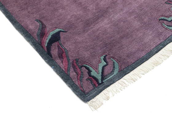 Image 1 of Alfombra de diseño moderno de Nepal 343 x 86 cm