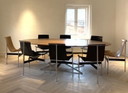 Florence Knoll Large Oval Conference Table Mid-Century