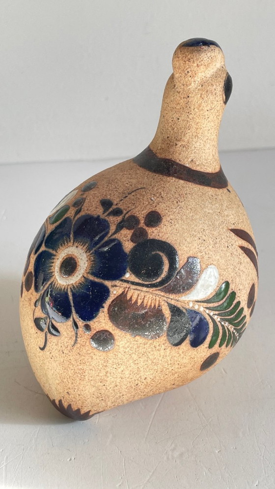 Image 1 of BIRD Handmade stoneware Mexico VINTAGE