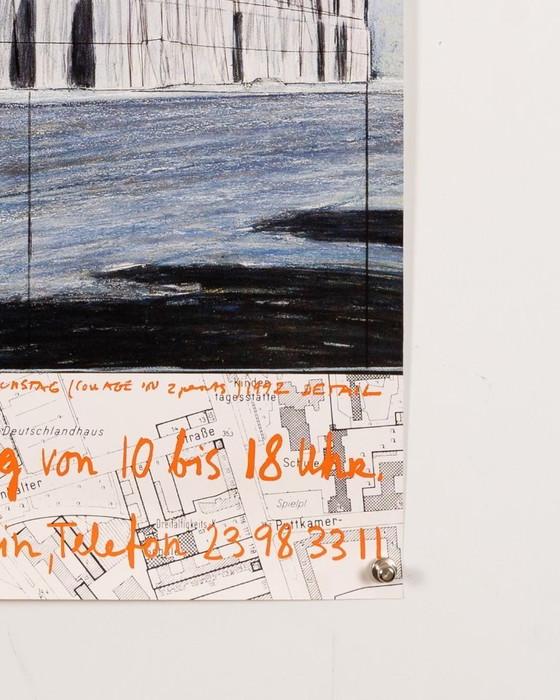 Image 1 of Christo in Berlijn 1993 – Originele vintage tentoonstellingsposter – Hedendaagse kunst – 84,1 x 59,4 cm A1