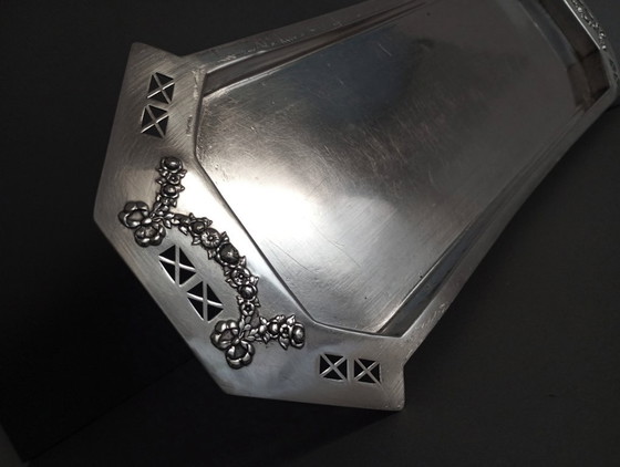 Image 1 of Argentor secessionist/jugendstil silver-plated tray cca 1905 Vienna