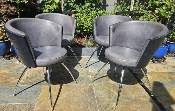 Image 1 of 4 Giotro Leolux dining chairs