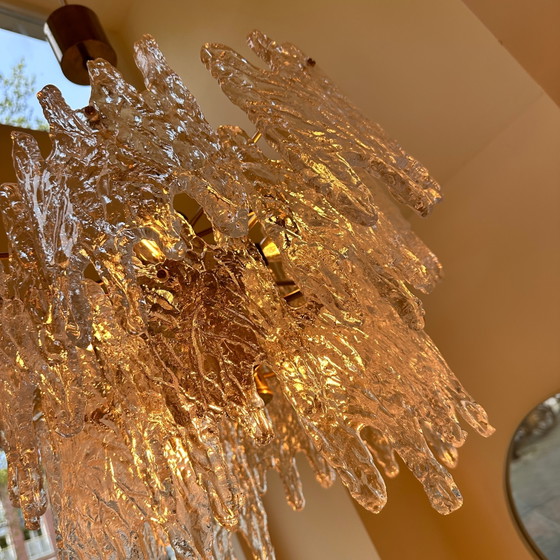 Image 1 of Murano ‘ice glass’ kroonluchter van Zeroquattro Milano