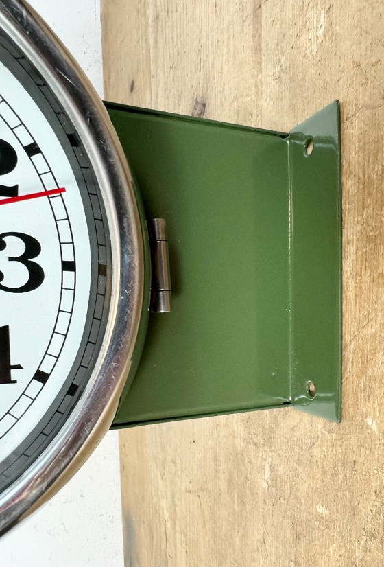 Image 1 of Vintage Green Kappa Maritime Double-Sided Wall Clock, 1980s
